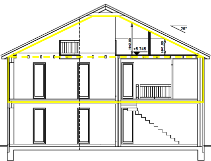 Der Gebäude-Schnitt